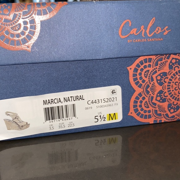 NWT Carlos by Carlos Santana Marcia Womans Wedge - Picture 7 of 11
